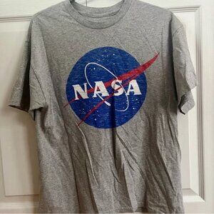 NASA Classic Faded Logo Tee Grey